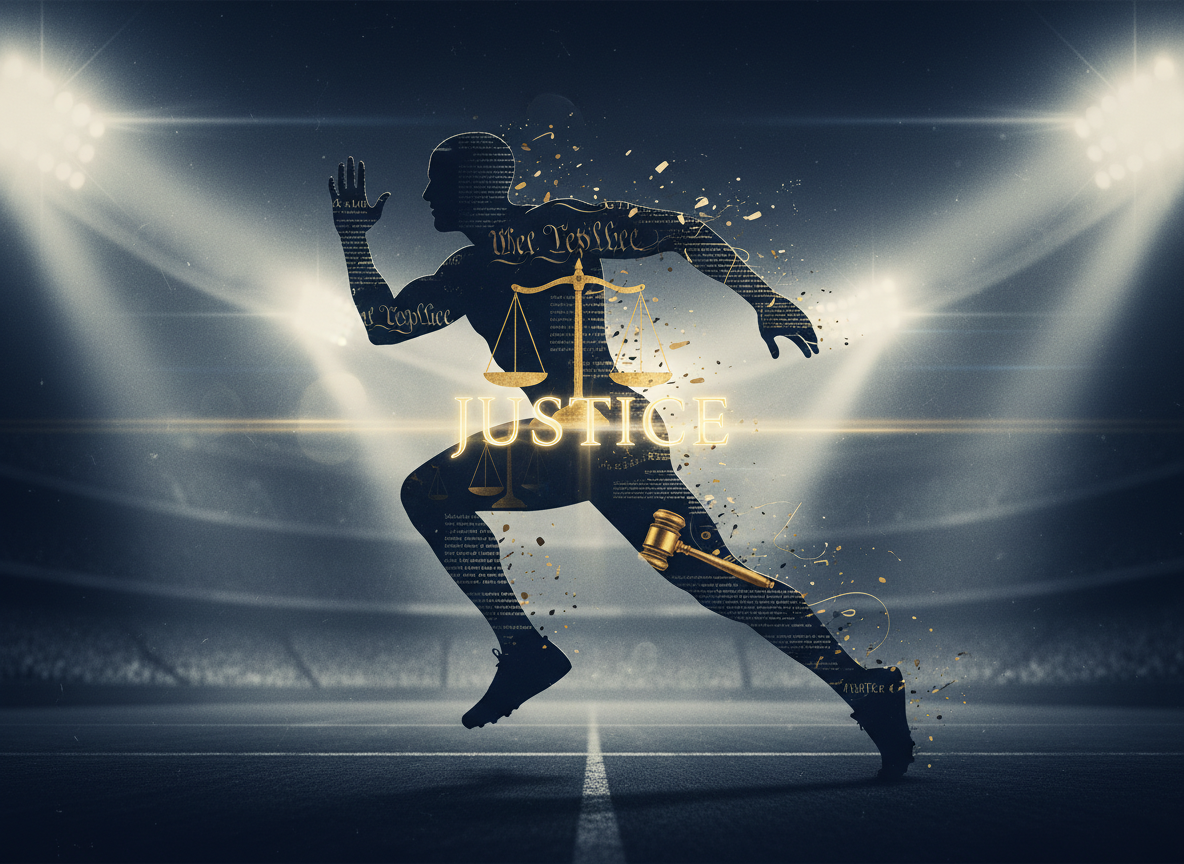 Athlete identity and legal rights editorial image